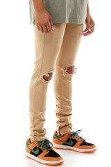 KND3119 Tan | KDNK Desert Tan Skinny Stretch Jeans