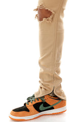 KND3119 Tan | KDNK Desert Tan Skinny Stretch Jeans