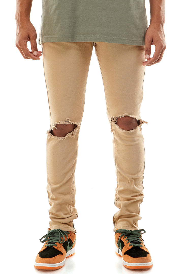 KND3119 Tan | KDNK Desert Tan Skinny Stretch Jeans