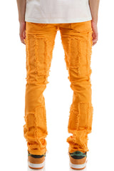 KNB3338 Orange | KDNK Bright Orange Skinny Stretch Jeans