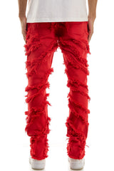 KNB3363 Red | KDNK Bold Red Skinny Stretch Jeans