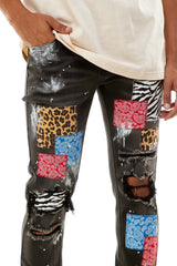 KND4387 Black | KDNK Deep Black Skinny Stretch Jeans