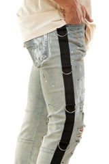 KNB4403 Blue | KDNK Washed Blue Skinny Stretch Jeans