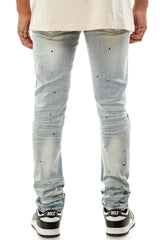 KND4457 Blue | KDNK Distressed Ripped Skinny Stretch Jeans
