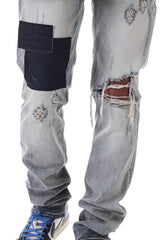 KND4504 Steel Blue | KDNK Steel Blue Skinny Stretch Jeans