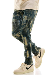 KND4713 Olive | KDNK Ankle Zip Skinny Stretch Jeans