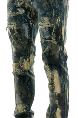 KND4713 Olive | KDNK Ankle Zip Skinny Stretch Jeans