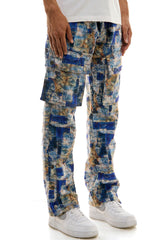 KNB4723 Blue | KDNK Vintage Washed Blue Skinny Stretch Jeans