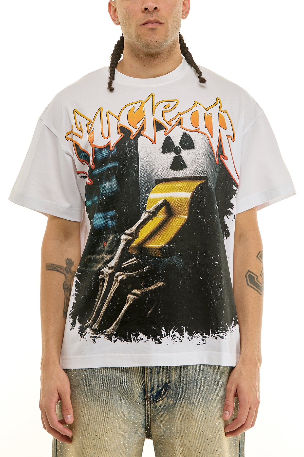 KNT109 White | KDNK Nuclear Graphic Tee (Copy)